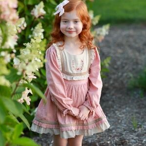 Evie's Closet Blush Swiss Dot Tunic Set